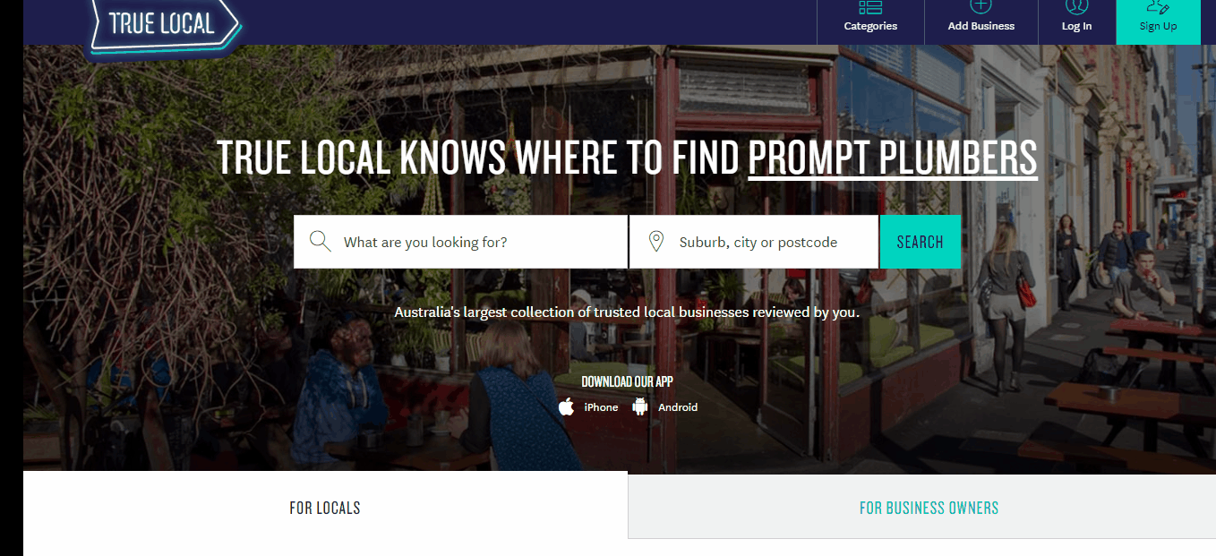Submitting your business on True Local