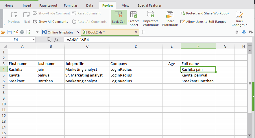 How to hide formulas in Excel 2