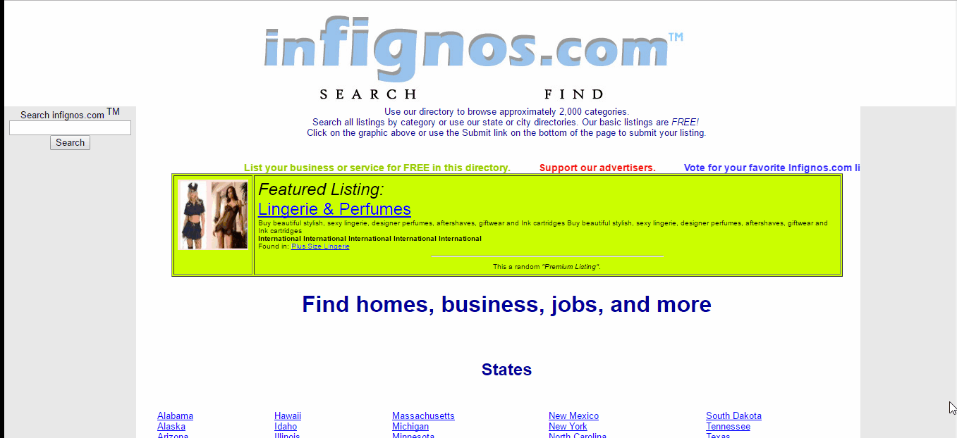 Listing your business on infignos