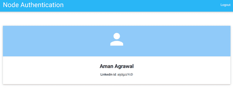 Linkedin login profile page