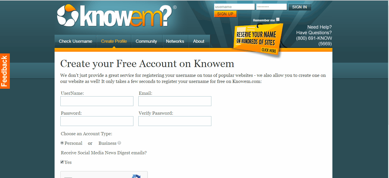 Listing your business on knowem
