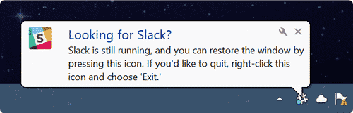 Slack on browser and app