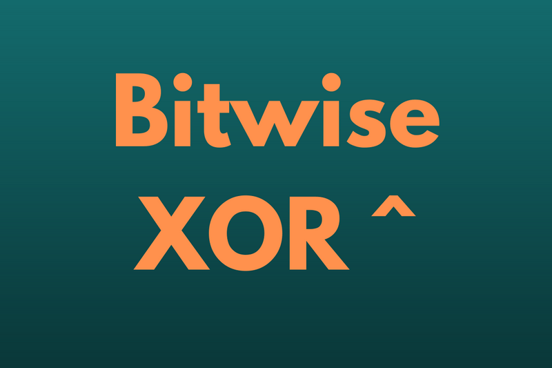 How does bitwise ^ (XOR) work?