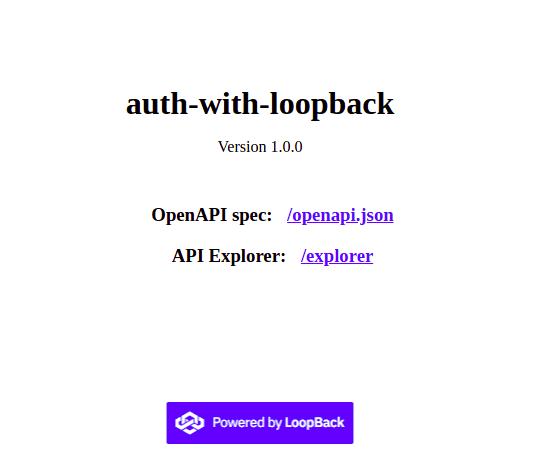 LoopBack API Dashboard